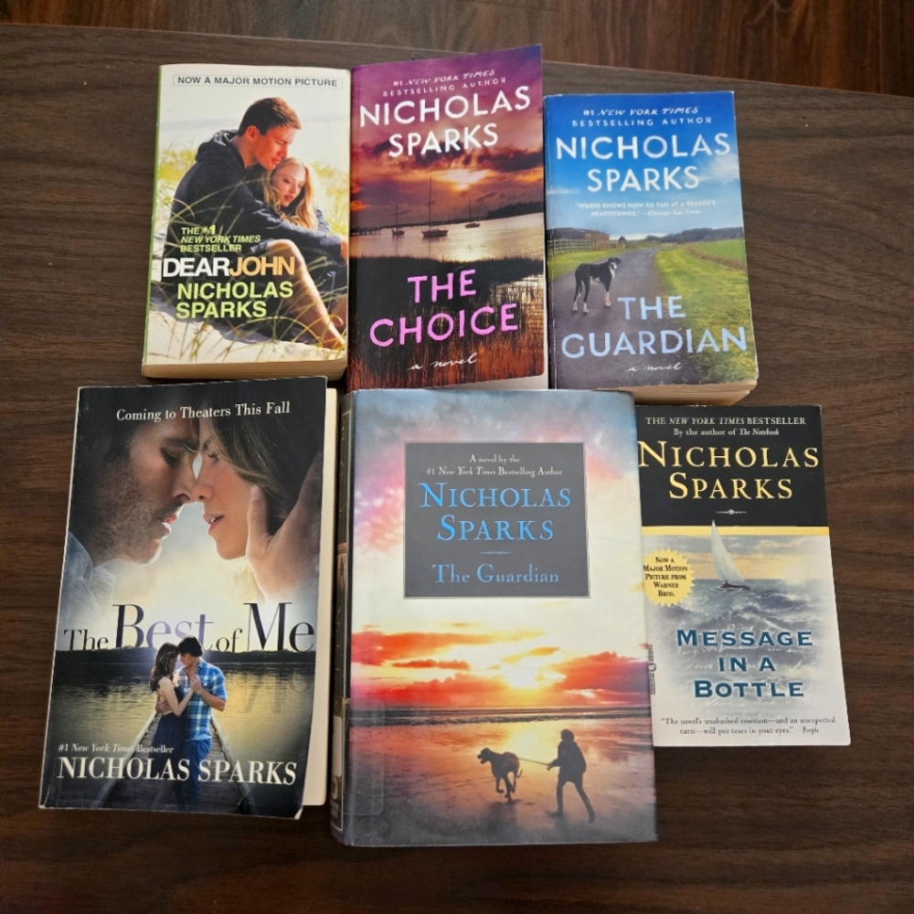 Nicholas Sparks Book Collection Dear John The Choice Guardian Best Of Me Message